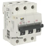 IEK ARMAT Автоматический выключатель M06N 3P B 4А