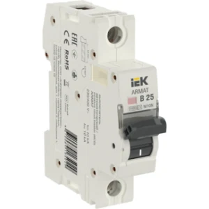 IEK ARMAT Автоматический выключатель M10N 1P B 25А - AR-M10N-1-B025 IEK ARMAT Автоматический выключатель M10N 1P B 25А - AR-M10N-1-B025