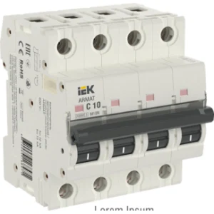 IEK ARMAT Автоматический выключатель M10N 4P C 10А - AR-M10N-4-C010 IEK ARMAT Автоматический выключатель M10N 4P C 10А - AR-M10N-4-C010