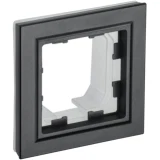 IEK BRITE Рамка 1-местная IP44 РУ-1-БрЧ-44 черный