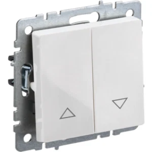 IEK BRITE Выключатель жалюзи 10А ВС10-1-5-БрБ белый - BR-V15-0-10-K01 IEK BRITE Выключатель жалюзи 10А ВС10-1-5-БрБ белый - BR-V15-0-10-K01
