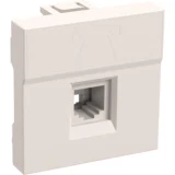 IEK Розетка телефонная РКФ-20-00-П RJ-11 кат.3 (на 2 модуля) ПРАЙМЕР белая
