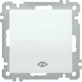 IEK Выключатель 1-клавишный перекрестный ВС10-1-3-Б 10А BOLERO белый