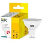IEK Лампа светодиодная ALFA MR16 софит 6Вт 230В 4000К GU5,3