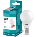 IEK Лампа светодиодная G45 шар 3Вт 230В 4000К E14