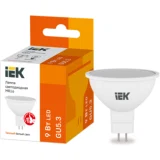 IEK Лампа светодиодная MR16 софит 9Вт 230В 3000К GU5.3