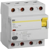 IEK Выключатель дифференциальный (УЗО) ВД1-63 4Р 63А 100мА тип А
