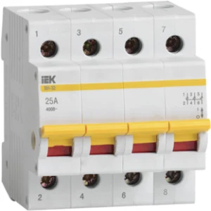 IEK Выключатель нагрузки (мини-рубильник) ВН-32 4Р 25А - MNV10-4-025 IEK Выключатель нагрузки (мини-рубильник) ВН-32 4Р 25А - MNV10-4-025