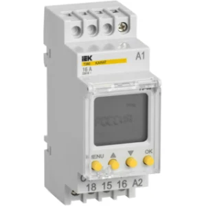 IEK Таймер ТЭ80 цифровой 16А 230В на DIN-рейку KARAT - MTA10-16-080 IEK Таймер ТЭ80 цифровой 16А 230В на DIN-рейку KARAT - MTA10-16-080