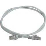 IEK Шнур коммутационный (патч-корд) кат.5E FTP 1м серый GENERICA