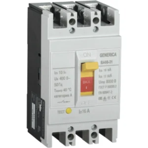 IEK Выключатель автоматический ВА66-31 3Р 16А 18кА GENERICA - SAV10-3-0016-G IEK Выключатель автоматический ВА66-31 3Р 16А 18кА GENERICA - SAV10-3-0016-G